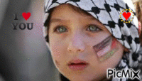 i  love palestine <3 - GIF animado gratis