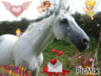 les chevaux - GIF animado gratis
