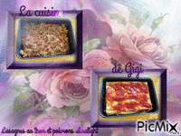 Lasagnes au thon et poivrons ultralight - Безплатен анимиран GIF