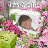 IT'S A GIRL Animiertes GIF
