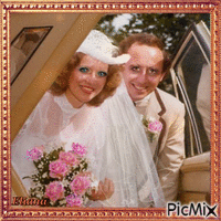 A noiva - Vintage - GIF animado grátis