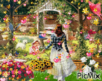 giardino fiorito Animated GIF