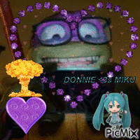 DONNIE IS THE BIGGEST MIKU FAN! 动画 GIF