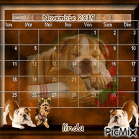 Calendrier du mois de Novembre si vous aimer je vous l,offre Animated GIF