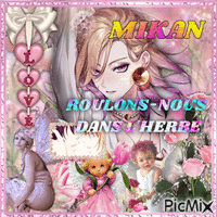 ROULONS6NOUSDANS L4HERBE MIKAN Animated GIF