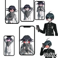 Shuichi's phone animuotas GIF