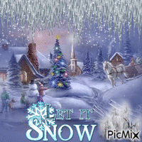 let it snow - GIF animate gratis