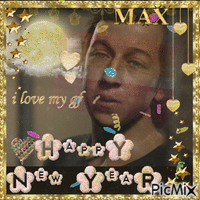 max happy new yr Gif Animado