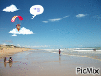 Na beira do Mar animált GIF