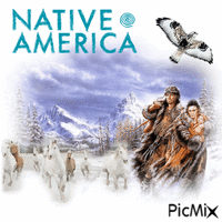 Native America Lovers GIF animé