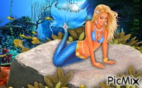 Mermaid animerad GIF
