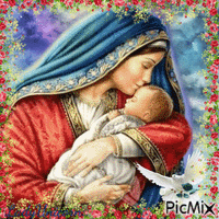 Heilige Maagd Maria en Jezus