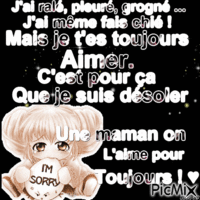Une maman, on l'aime pour toujours ! animowany gif