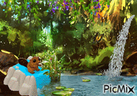 Busy beaver GIF animé