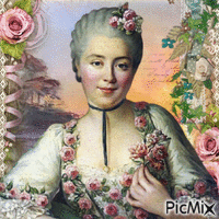 Porträt einer viktorianischen Frau - GIF animé gratuit