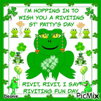 St Patrick's Day Greeting Card 动画 GIF