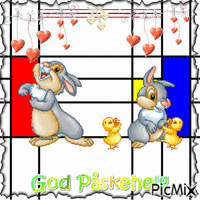 Happy Easterweekend animuotas GIF