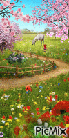 Primavera - GIF animado grátis
