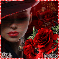 roses rouges - GIF animate gratis
