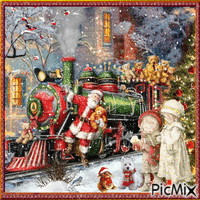 Weihnachten... der Nikolaus kommt mit der Bahn