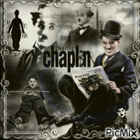 charles chaplin - GIF animé gratuit