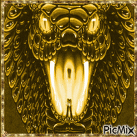 GOLD COBRA - Бесплатный анимированный гифка