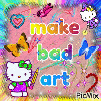 make bad art!!! - GIF animé gratuit