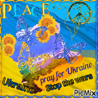 Peace for Ukraine #StopTheWar - GIF animate gratis