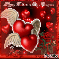 Valentine Hearts to Hearts - Free animated GIF