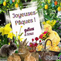 Joyeuses pâques - Animovaný GIF zadarmo