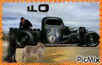 AMERICAN HOTROD WITH WOLVES MY HOBBIES Gif Animado