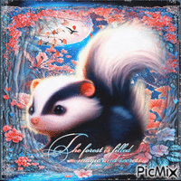 Skunk animals - Gratis geanimeerde GIF