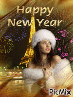 Buon anno a parigi - Animovaný GIF zadarmo