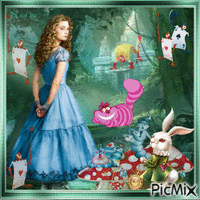 Alice in wonderland. - Animovaný GIF zadarmo