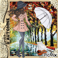 Autumn Rain GIF animé