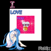 I LOVE YOU ... - Darmowy animowany GIF