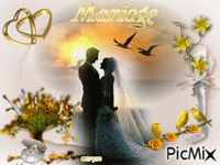 mariage анимированный гифка