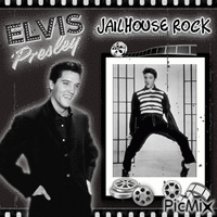 Elvis Presley - Jailhouse Rock - 無料のアニメーション GIF