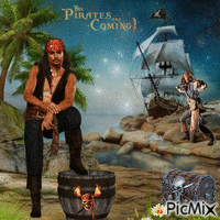 Pirates. анимированный гифка