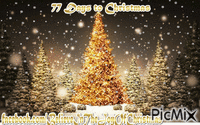 77 days to Christmas - GIF animate gratis