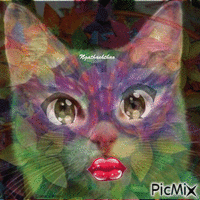 Mèo trong sáng tạo của Tôi geanimeerde GIF