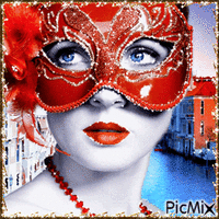 Carnival Lady Animated GIF