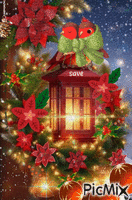 candil navideño - GIF animado grátis