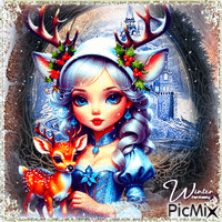 Winter fantasy - GIF animasi gratis