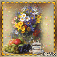 Bouquet of flowers. - Безплатен анимиран GIF