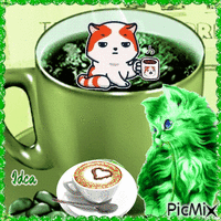 Koffee please animuotas GIF
