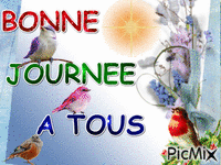 BONNE JOURNEE - Бесплатный анимированный гифка