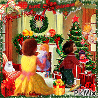 Joyeux Noël _ tons rouge , vert et or