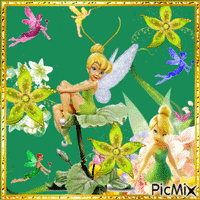 tinker bell and her friends. - Gratis animerad GIF