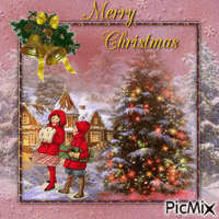 Merry Christmas Card - Gratis geanimeerde GIF